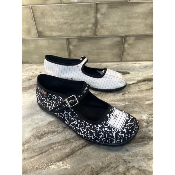 Chocolaticas Hot Chocolate Design School Notebook Mary Jane Flat Size 38 US 7.5 - Picture 2 of 9